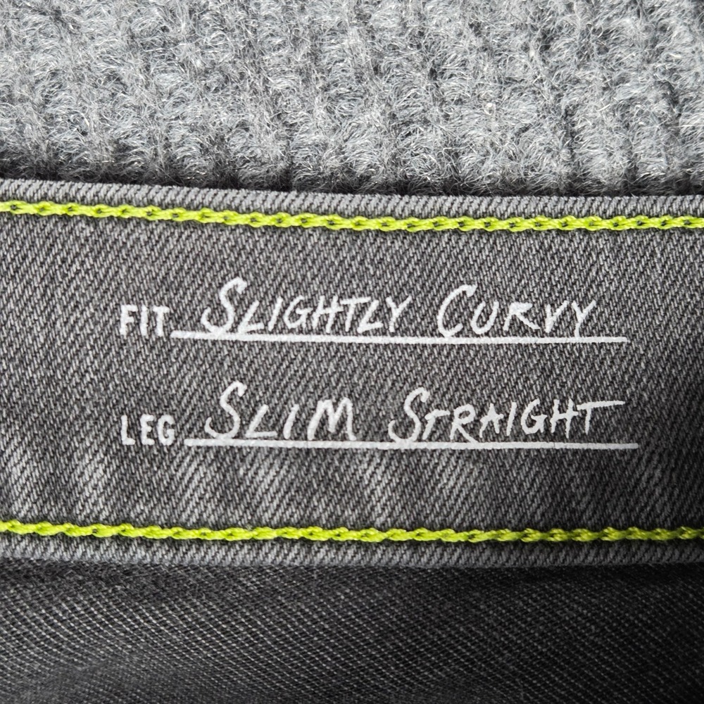 Eddie Bauer Women's T 10 Gray Slim Straight Slightly Curvy Fit Jeans Pants - Picture 4 of 9